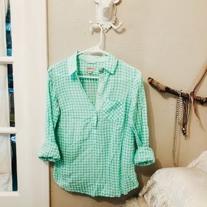 Merona Half Button Up